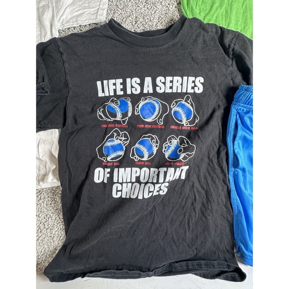 Boys 10/12 Clothing Lot 7pc Puma UA Star Wars‎ Baseball Graphic Tees & Shorts - Picture 4 of 10